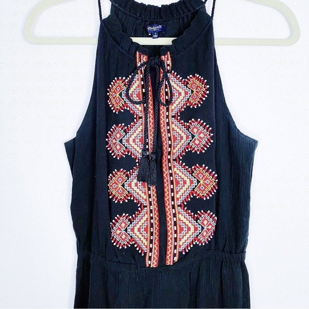 Madewell - Embroidered Beaded Maxi Dress